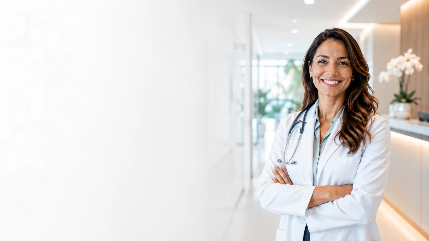 Médica responsável pela clínica